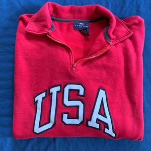 Vintage 90s Limited America red USA sweatshirt Size Large L